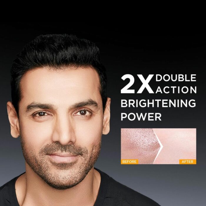 Garnier Men Turbo Bright Anti-Pollution Double Action Black Charcoal Vitamin C Face Wash-100gm - Image 4