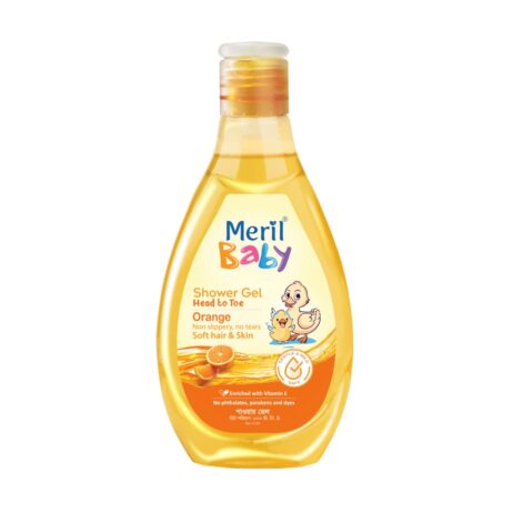 Meril Baby Shower Gel Head to Toe Orange-100 ml