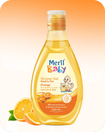 Meril Baby Shower Gel Head to Toe Orange-100 ml