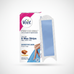 Veet Professional Wax Strips with Shea Butter & Acai Berry Scent – 8 Strips