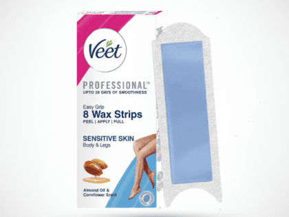 Veet Professional Wax Strips with Shea Butter & Acai Berry Scent – 8 Strips