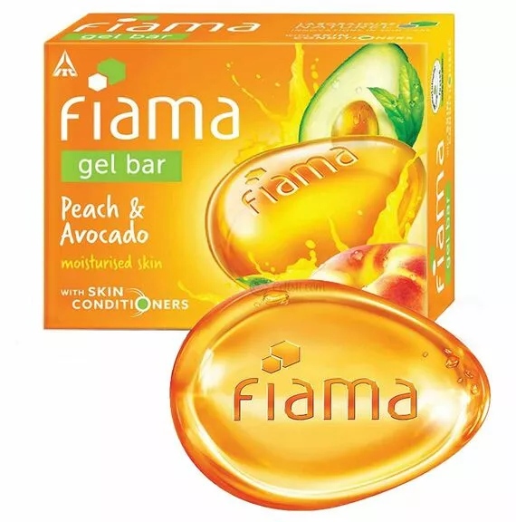 FIAMA PEACH & AVOCADO GEL BAR SOAP 125G
