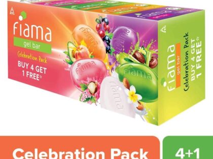 Fiama Gel Bar Buy 4 Get 1 Free Soap Indian - 625G INDIAN
