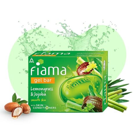 International Indian product Fiama gel bar Lemongrass and Jojoba Soap used for male- female - 125 gm