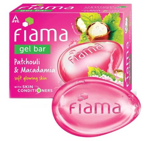 International Indian product fiama gel bar PATCHOULI AND MACADAMIASoap used for malefemale - 125 gm