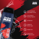 Savlon Men After Hours Shower Gel 250ml + Free Loofah