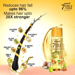 Emami 7 Oils in One Non Sticky Hair Oil - 200ml (Indian) - Image 2