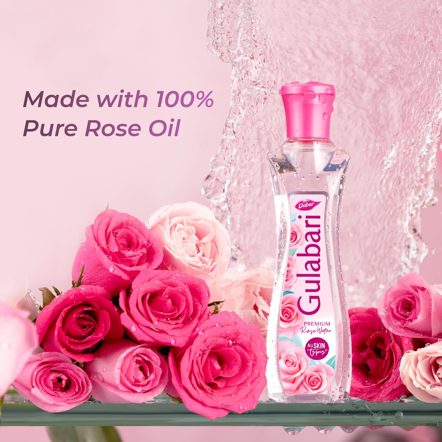 Indian Product Dabur Gulabari Premium Rose water All Skin types 120ml