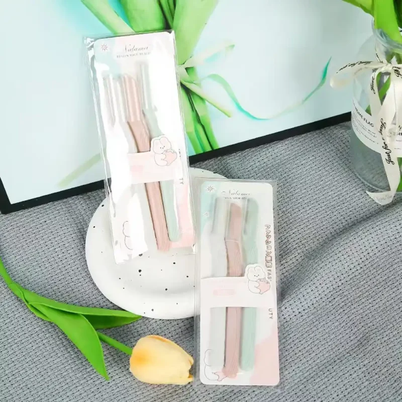 3Pcs Facial & Eyebrow Razor for Women – Face Hair Removal & Eyebrow Shaper