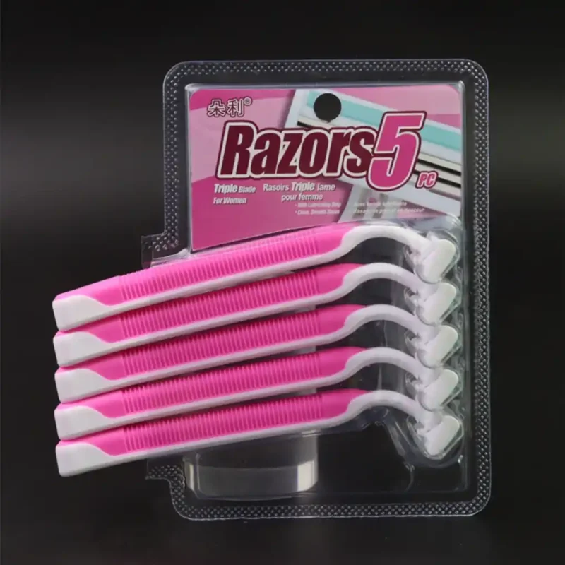 Razors 5 Pcs for Women – Triple Blade Smooth Shaving Razor