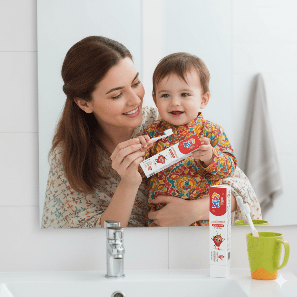 Meril Baby Gel Toothpaste Strawberry 45gm