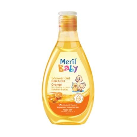 Meril Baby Shower Gel Head to Toe Orange-100 ml