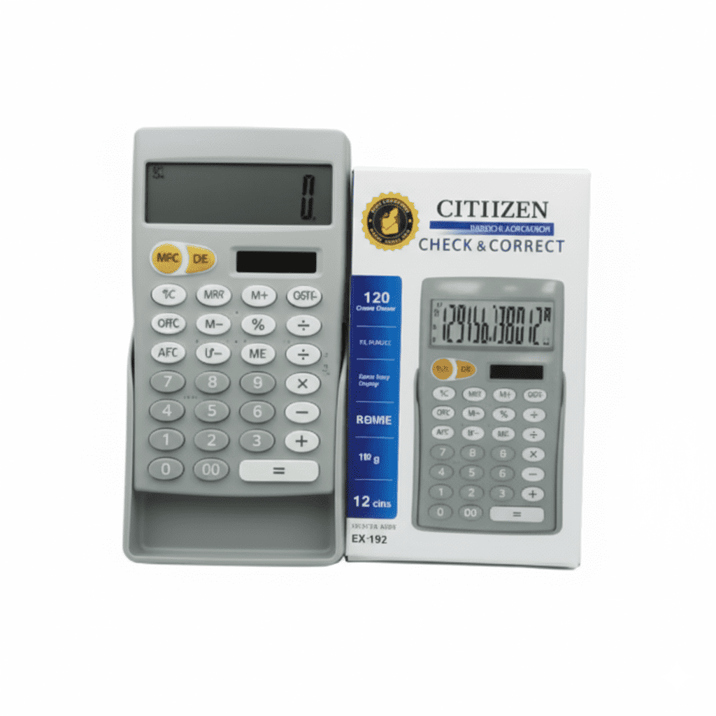 CT-112 12-Digit Mini Calculator – Large Display, Perfect for Students & Business Use