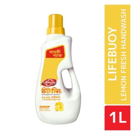 Lifebuoy Handwash (Soap) Lemon Fresh Bottle 1L