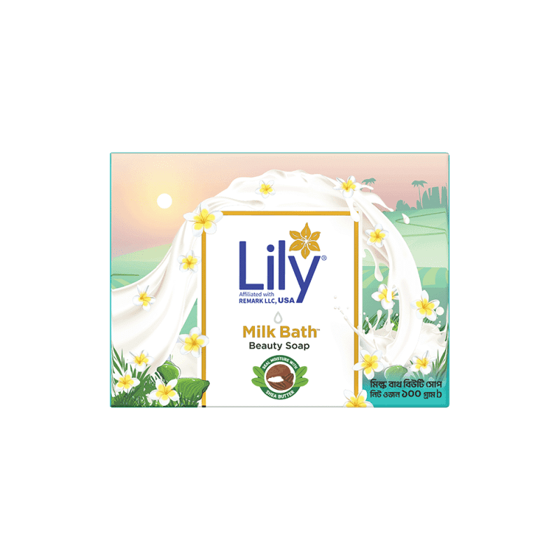 Lily Milk Bath Beauty Soap – 100g