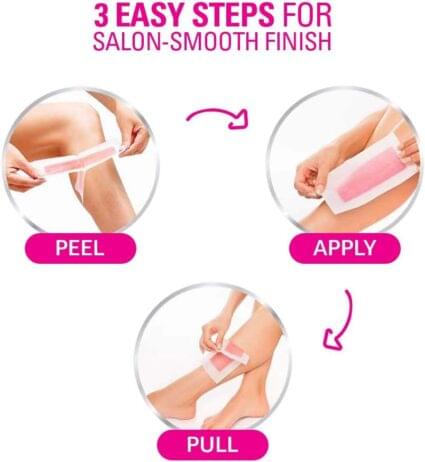 Veet Professional Wax Strips with Shea Butter & Acai Berry Scent – 20 Strips