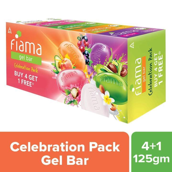 Fiama Gel Bar Buy 4 Get 1 Free Soap Indian - 625G INDIAN