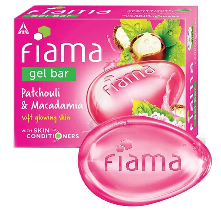 International Indian product fiama gel bar PATCHOULI AND MACADAMIASoap used for malefemale - 125 gm