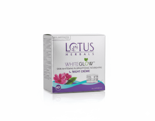 Lotus Herbals White Glow Skin Brightening & Nourishing Night Cream - 40g (India)