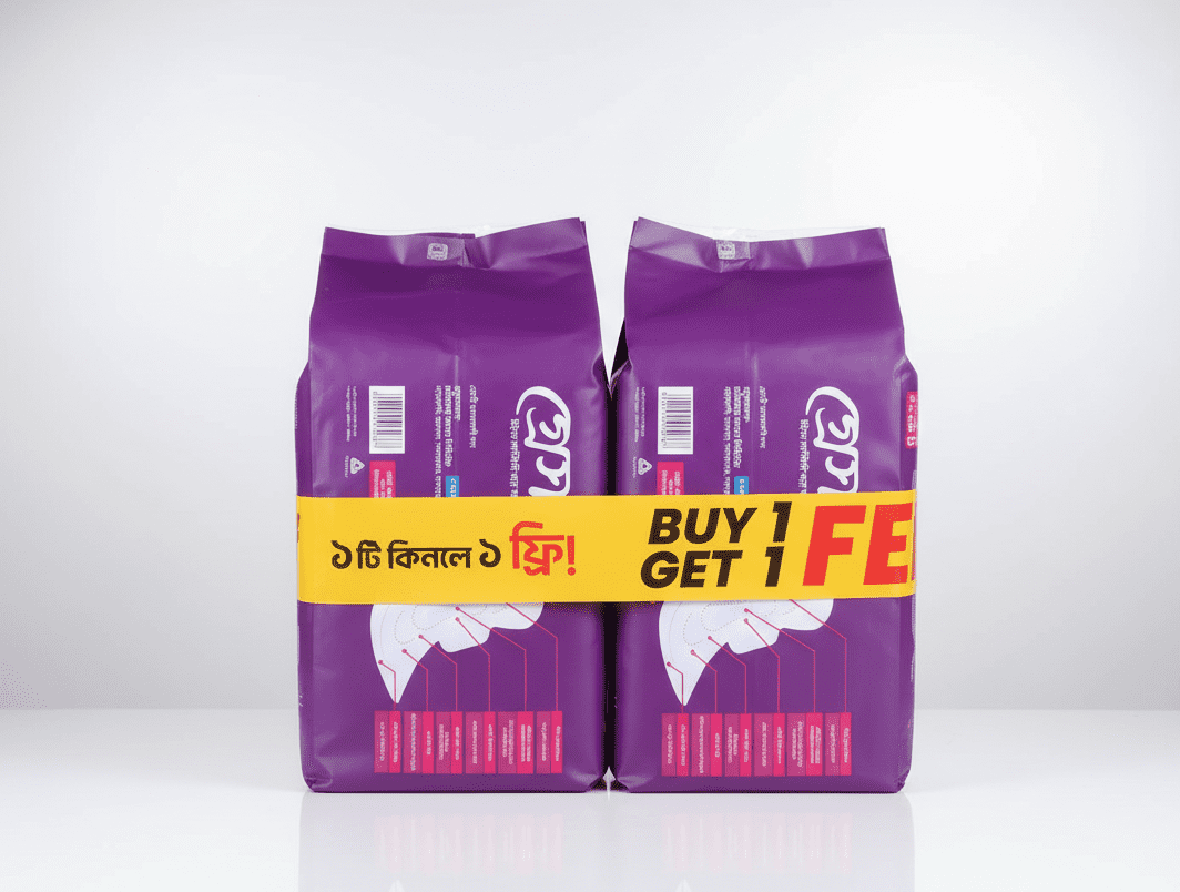 Grace Sanitary Napkin Heavy Flow | Buy1 Get 1 Free - Image 1